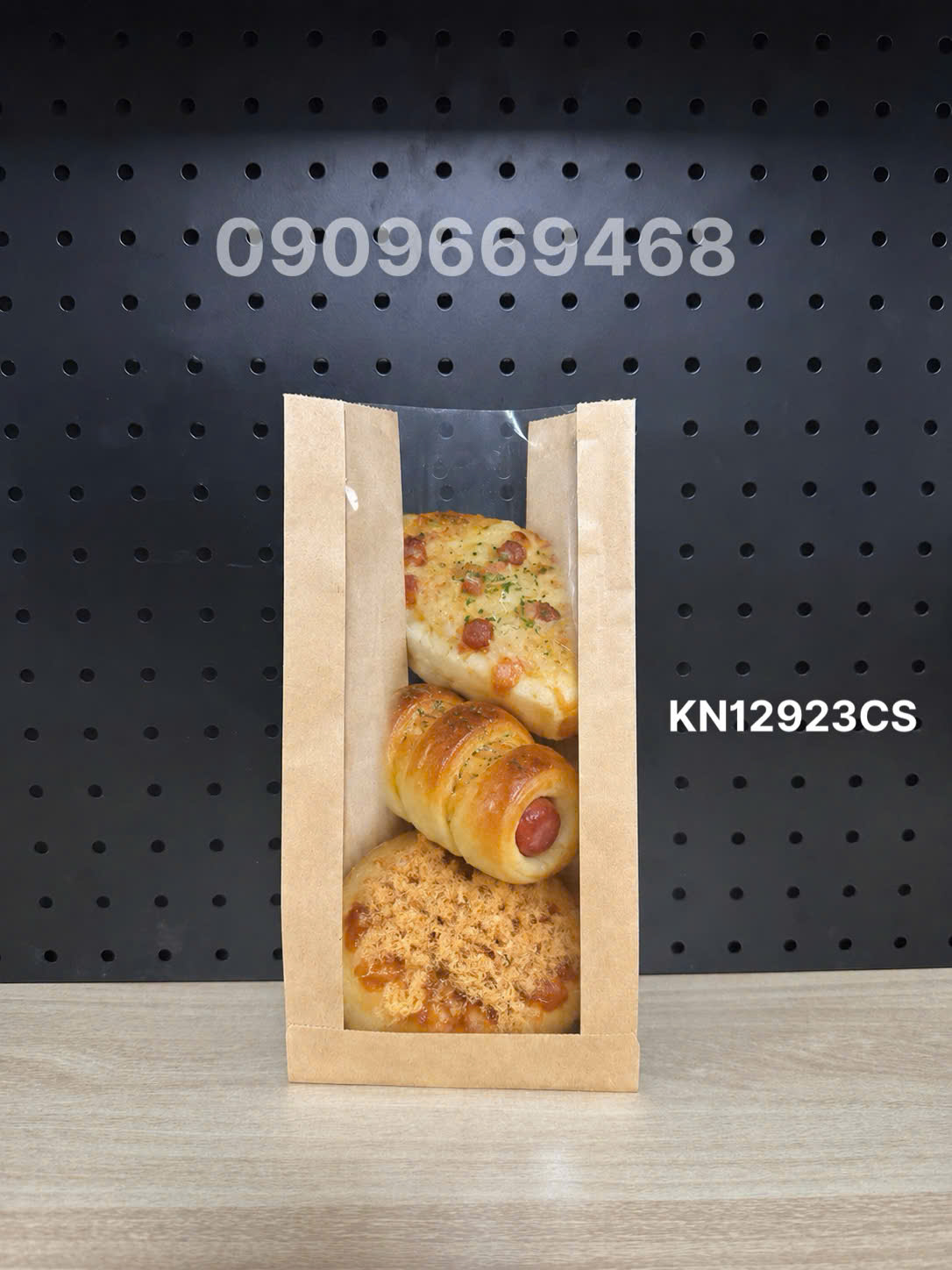TÚI GIẤY KRAFT CÓ CỬA SỔ PET – BAO BÌ ĐỰNG BÁNH & THỰC PHẨM CHO BAKERY, CỬA HÀNG THỰC PHẨM